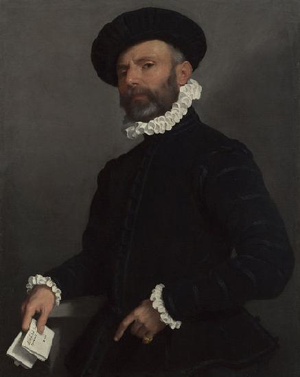 Giovanni Battista Moroni Portrait of a Man holding a Letter Sweden oil painting art